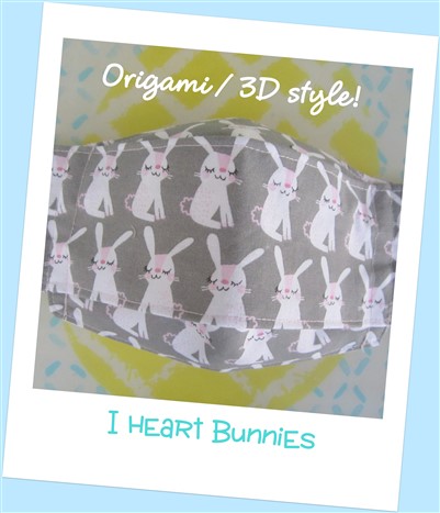 🥕💛🐰 I Heart Bunnies (3D/ORIGAMI)