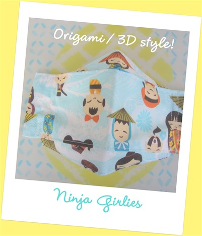🌸👘 Ninja Girlies (3D/ORIGAMI)