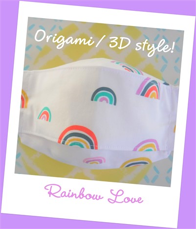 🌈 Rainbow Love (3D/ORIGAMI)
