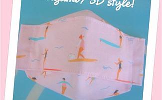 🌊👙🏄‍♂️ Surfer Girls (Pink) (3D/ORIGAMI)